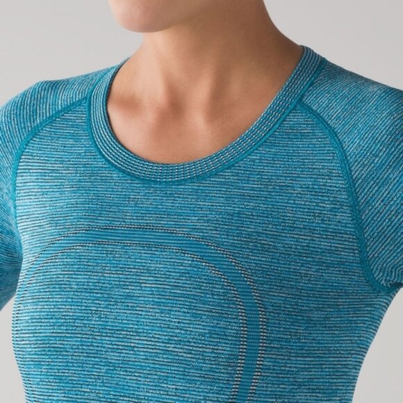 Lululemon Swiftly Tech Long Sleeve Crew Indian Ocean / Black - Picture 4 of 11